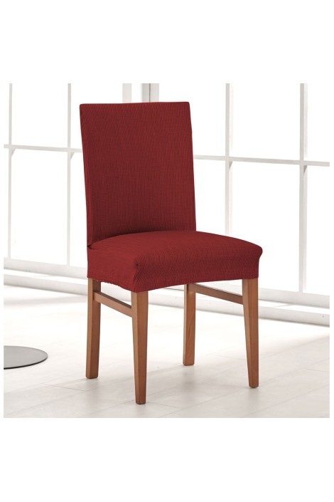 Fundas silla con respaldo Berta rojo