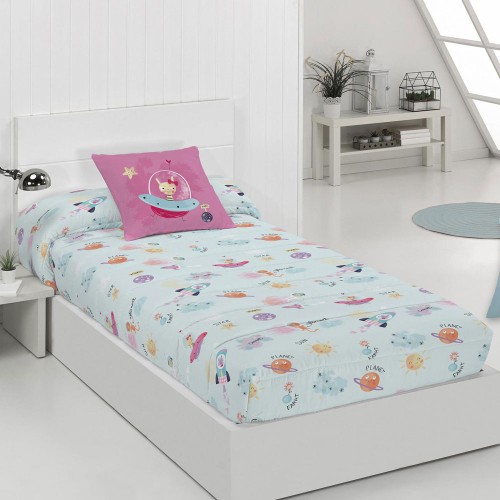 Edredón ajustable infantil Planet Azul